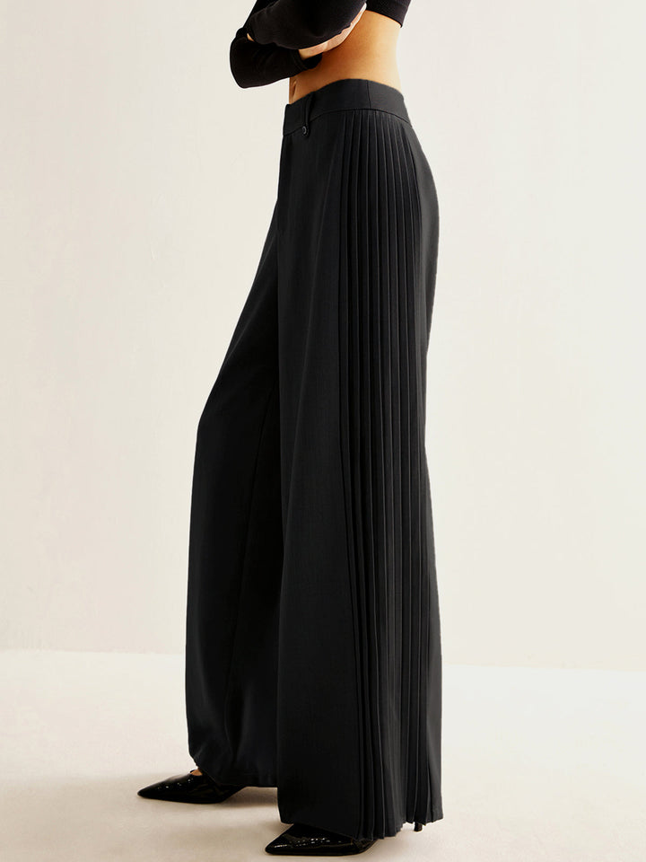 Wide Pants Women Pleats