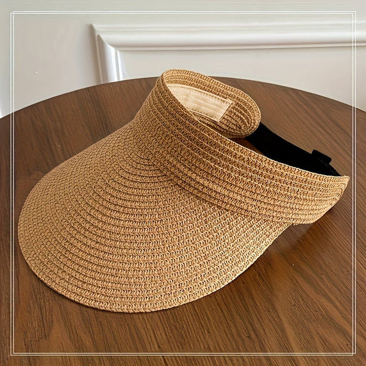 Foldable sun visor with wide brim