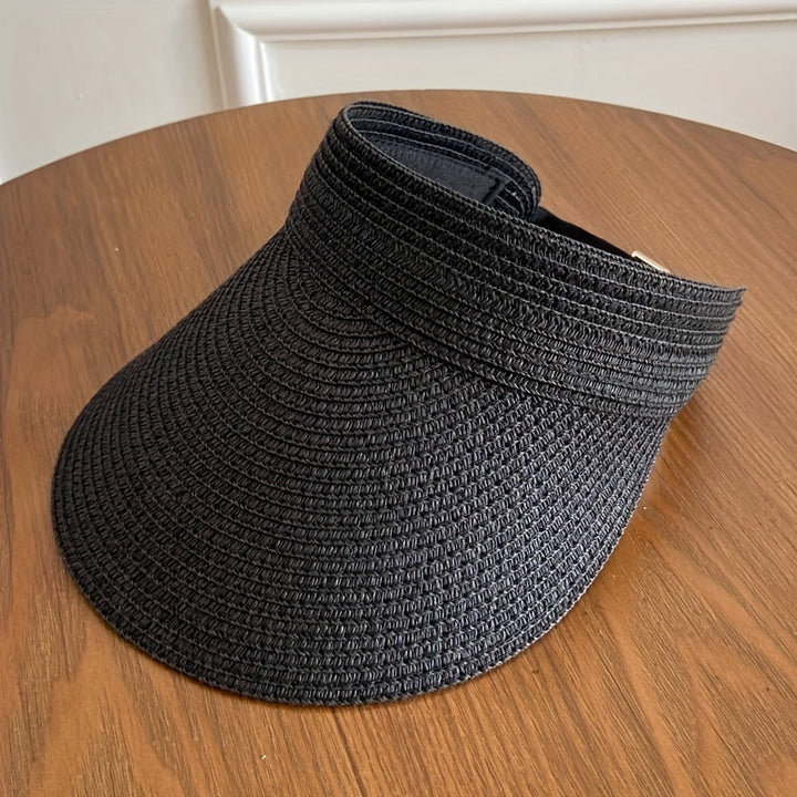 Foldable sun visor with wide brim