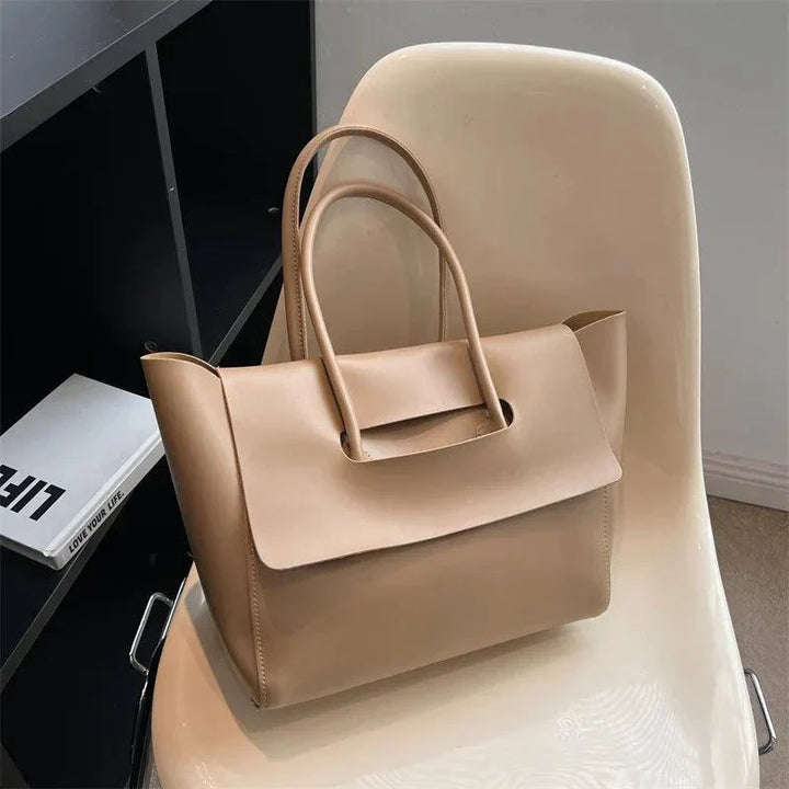 Luxurious Vegan Leather Tote Bag – Women's Shopper Handbag