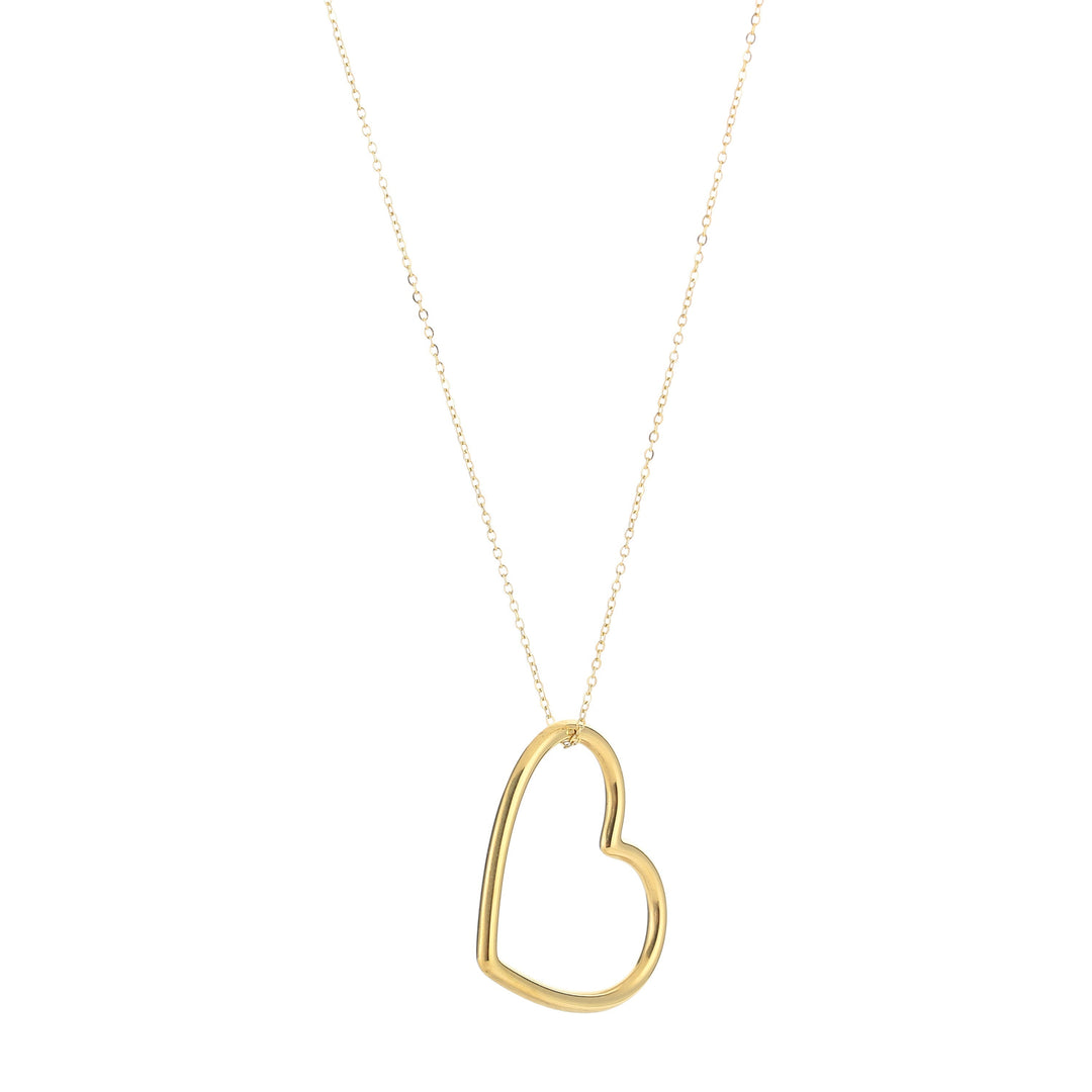 Elegant Heart Pendant Necklace | Vegan Gold-Plated Jewelry Idea