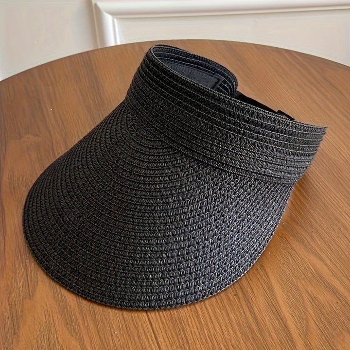 Foldable sun visor with wide brim