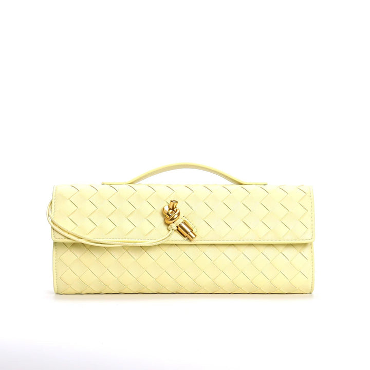 Braided Women's Clutch made of Genuine Leather – Elegant & Versatile