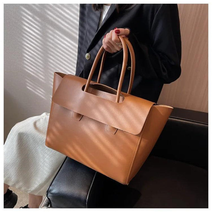 Luxurious Vegan Leather Tote Bag – Women's Shopper Handbag