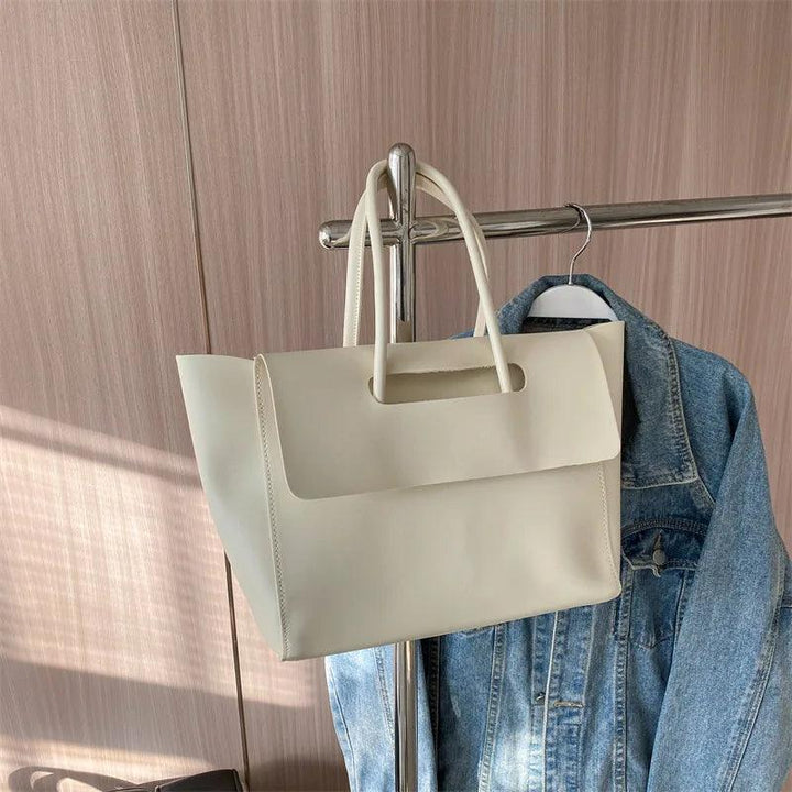 Luxurious Vegan Leather Tote Bag – Women's Shopper Handbag