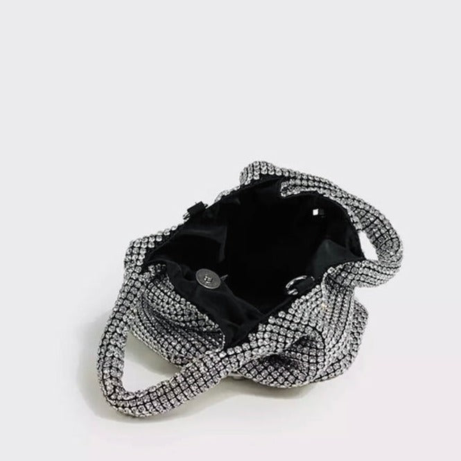 Sparkling Rhinestone Evening Bag Women – Mini Clutch with Shoulder Chain