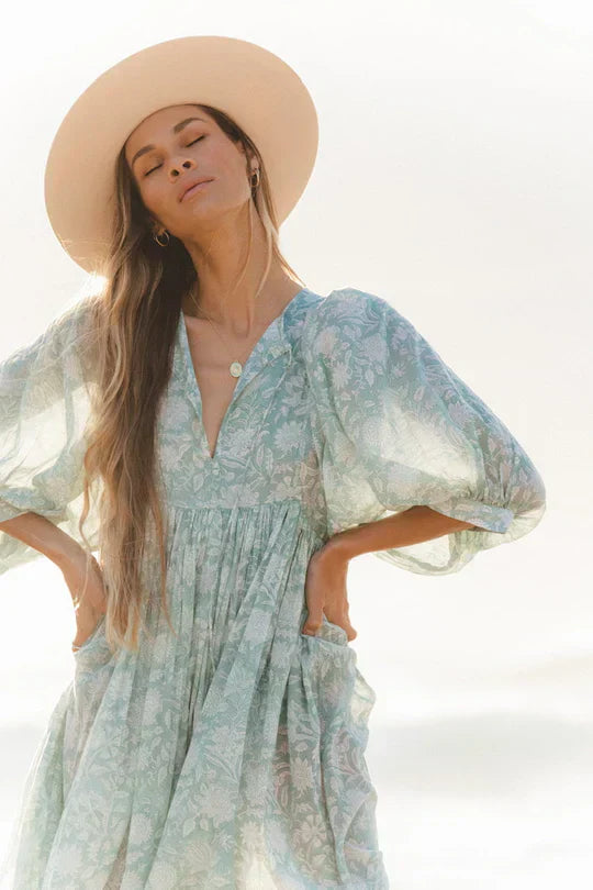 Women's dress – Viscose – Boho floral pattern – Summer style