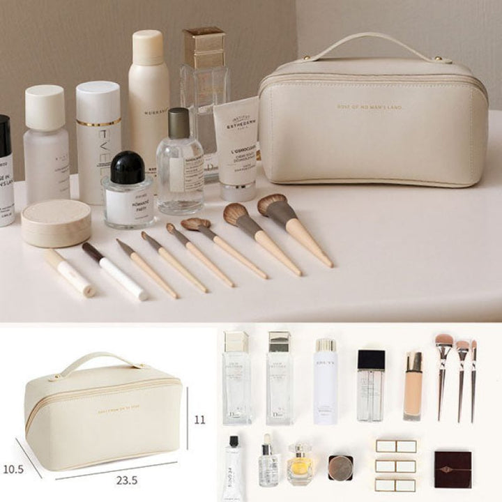 Cosmetic Bag Travel Large – Elegant Makeup Organizer for Women with Zipper