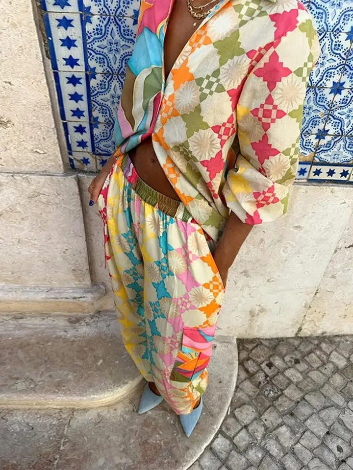 Women's Dress Set – Light Viscose – Flowing Elegant Summer Style