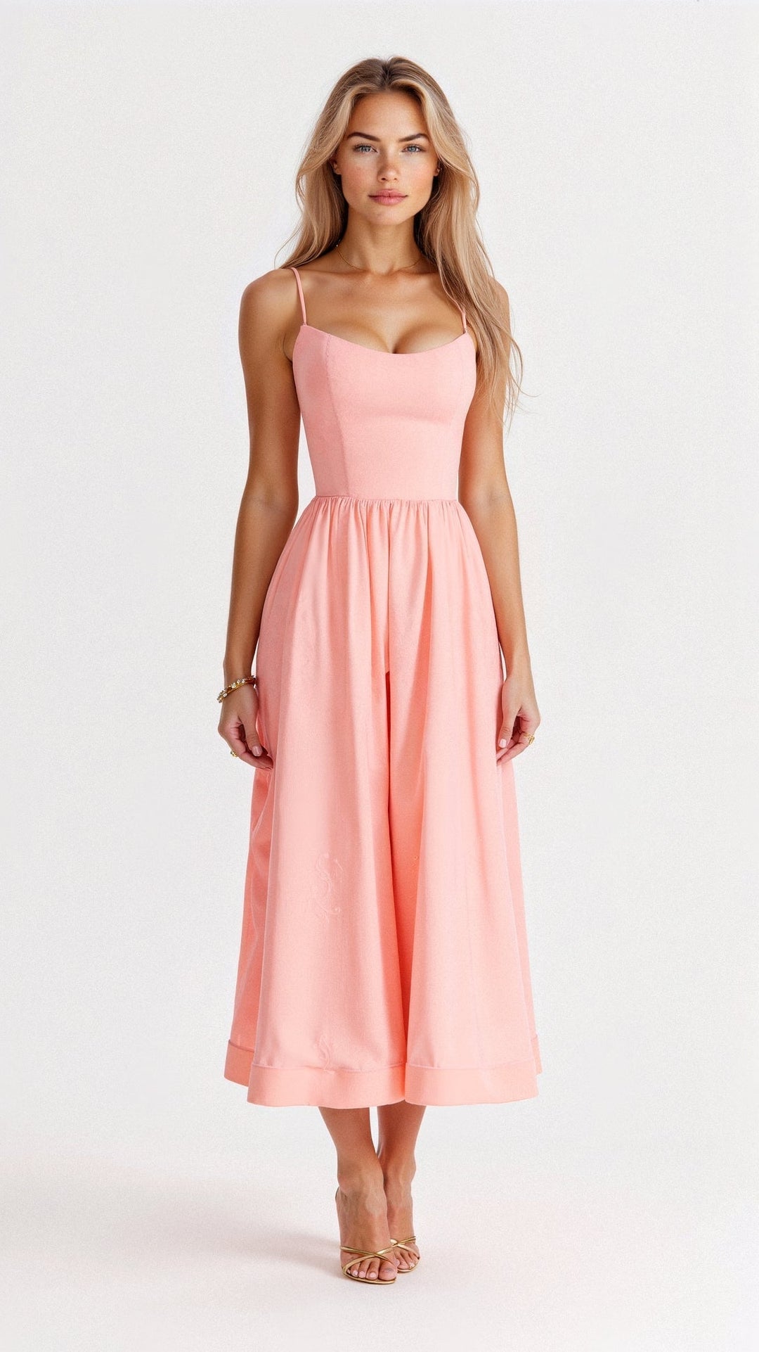 Flowing Sleeveless Maxi Dress | Elegant Evening Dress | Summer Dress