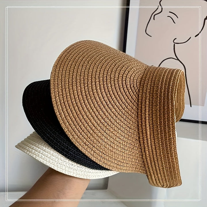 Foldable sun visor with wide brim