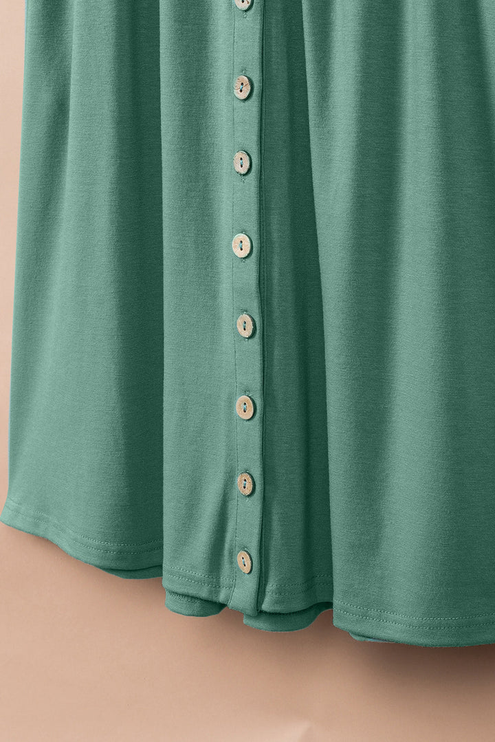 Sleeveless Mini Dress – Modal, High Waist & Draped Detail
