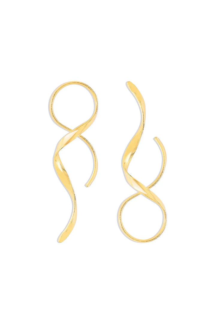 Women's stainless steel earrings with elegant teardrop shape