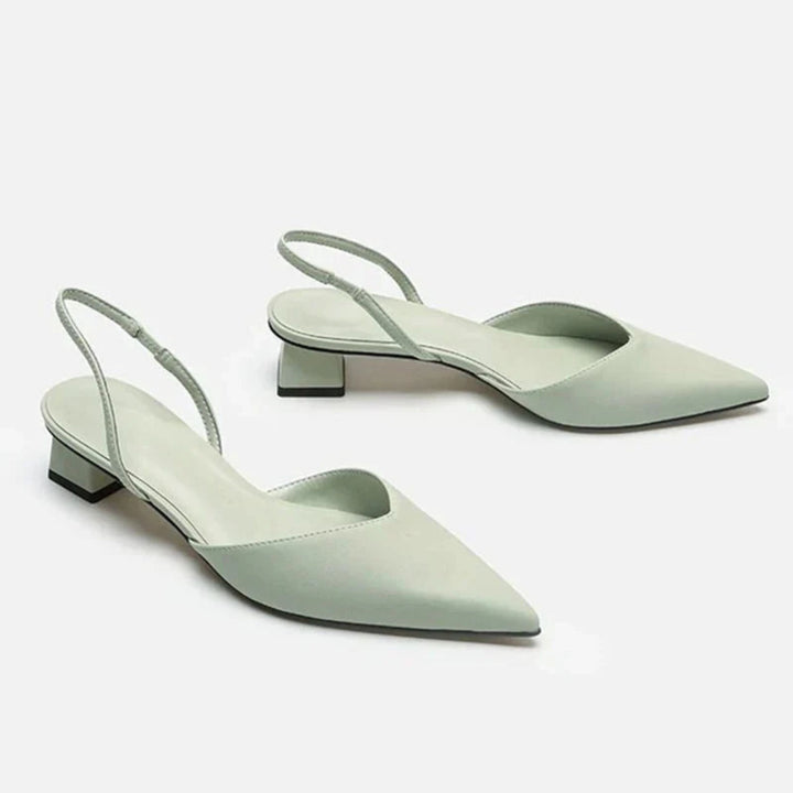 Damen Slingback Pumps mit kleinem Absatz
