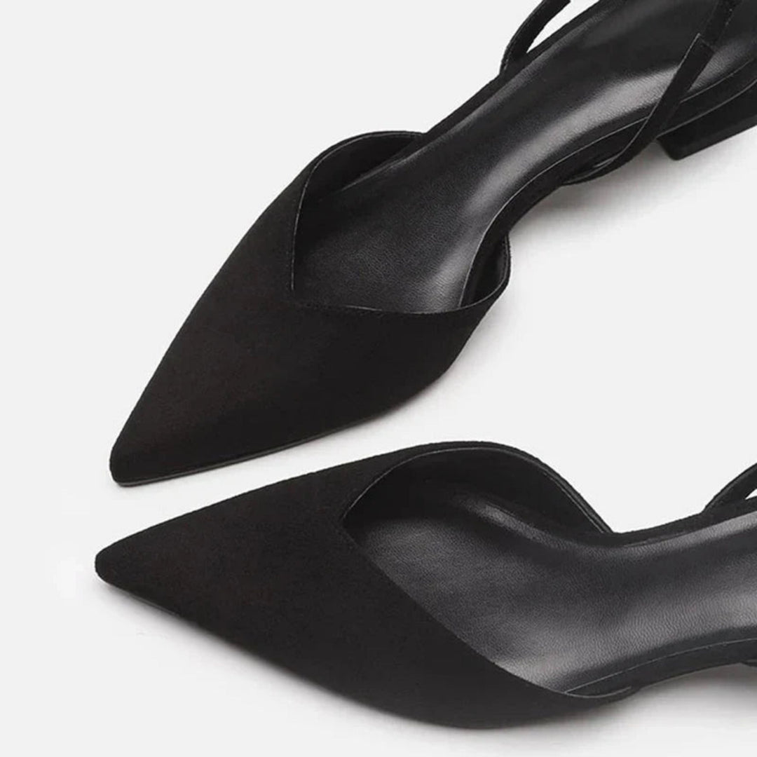 Damen Slingback Pumps mit kleinem Absatz
