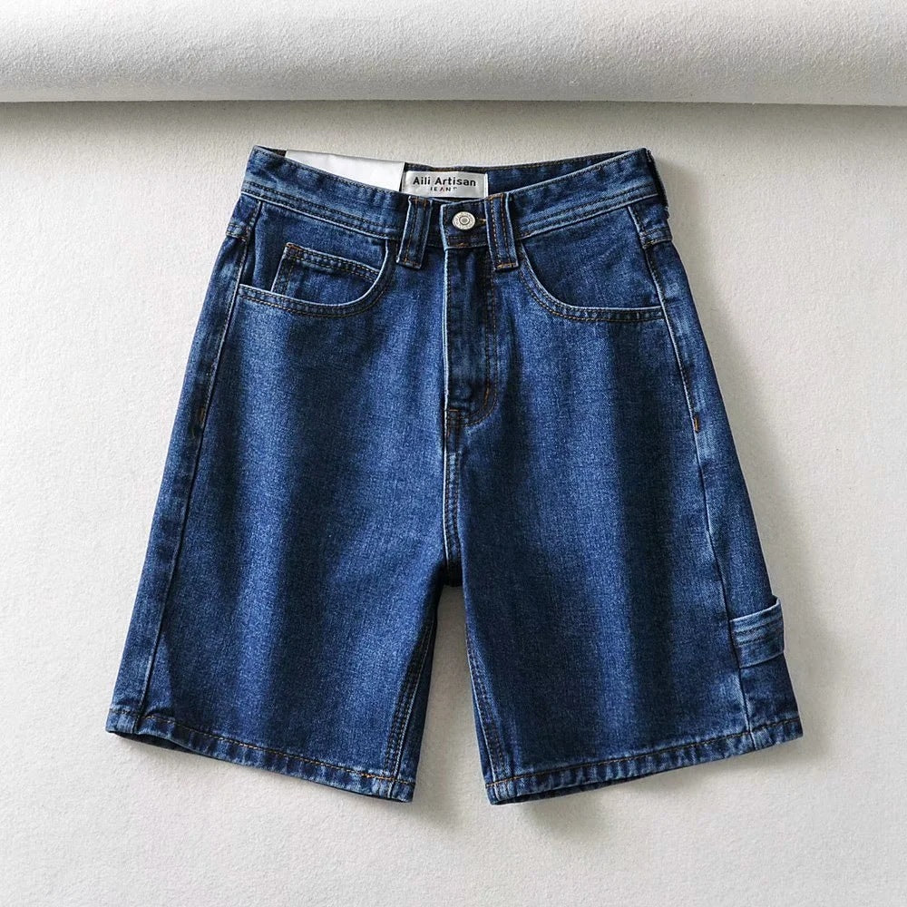 Shorts taille haute pour femmes – Élégants shorts d'été à jambe large