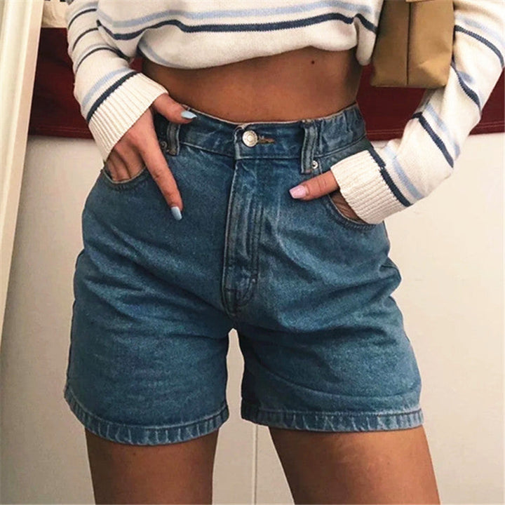 Shorts taille haute pour femmes – Élégants shorts d'été à jambe large