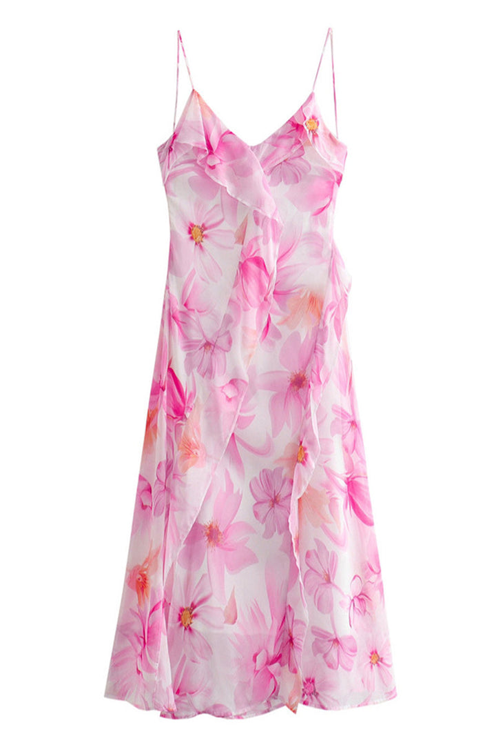 Halterneck Dress Ruffles & Backless – Light Evening Dress Women