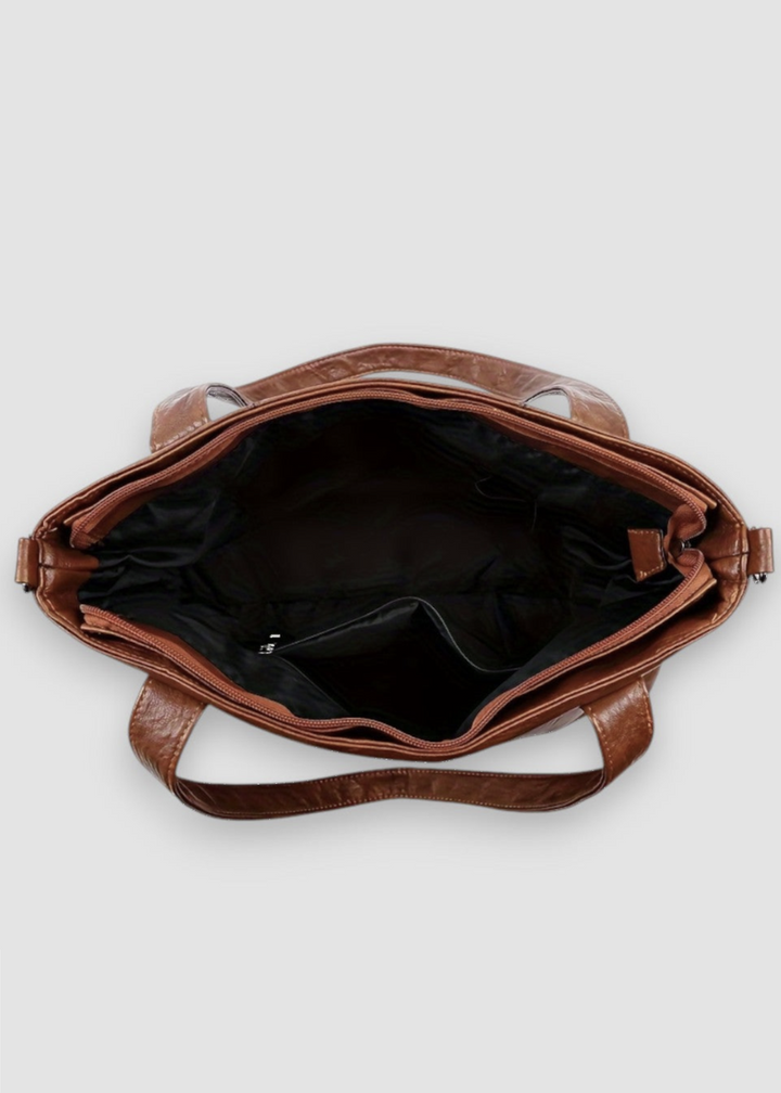 3-Teiliges Damen Taschenset aus Veganem Leder – Stilvoll & Alltagstauglich
