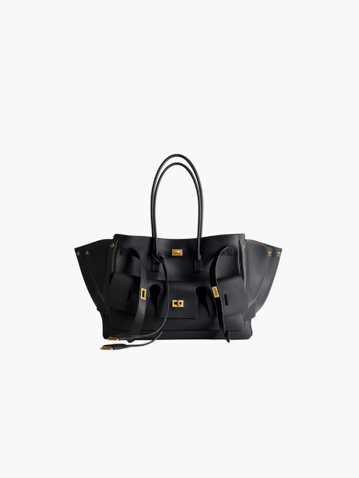 Sac de plage en cuir vegan luxueux – Tote tressé pour femmes