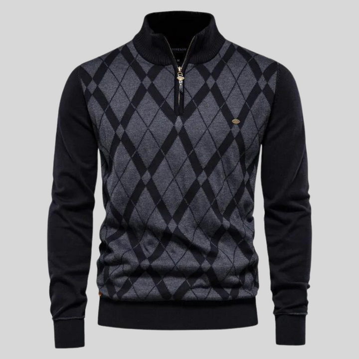 Mark | Argyle Karierter Pullover