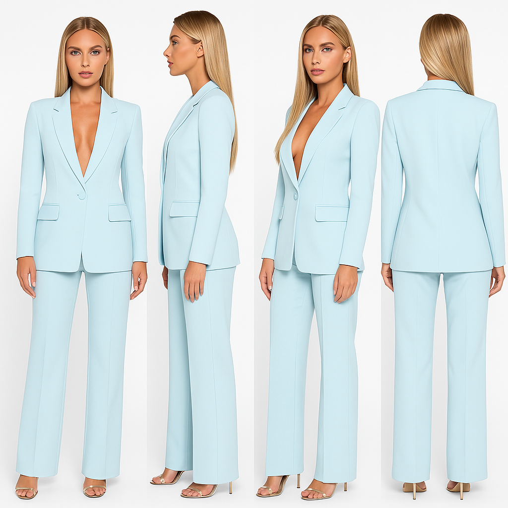 Elegant women's two-piece blazer set – tailored fit, versatile colors