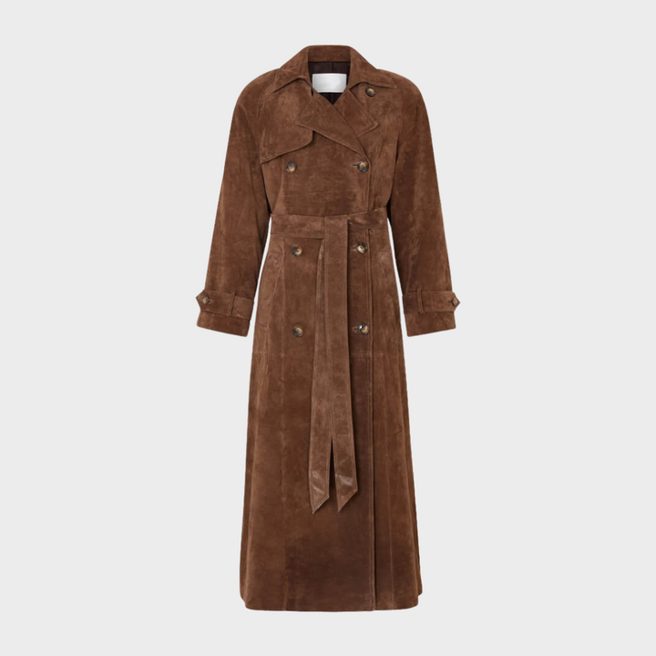 Mollene | Wildleder Trenchcoat