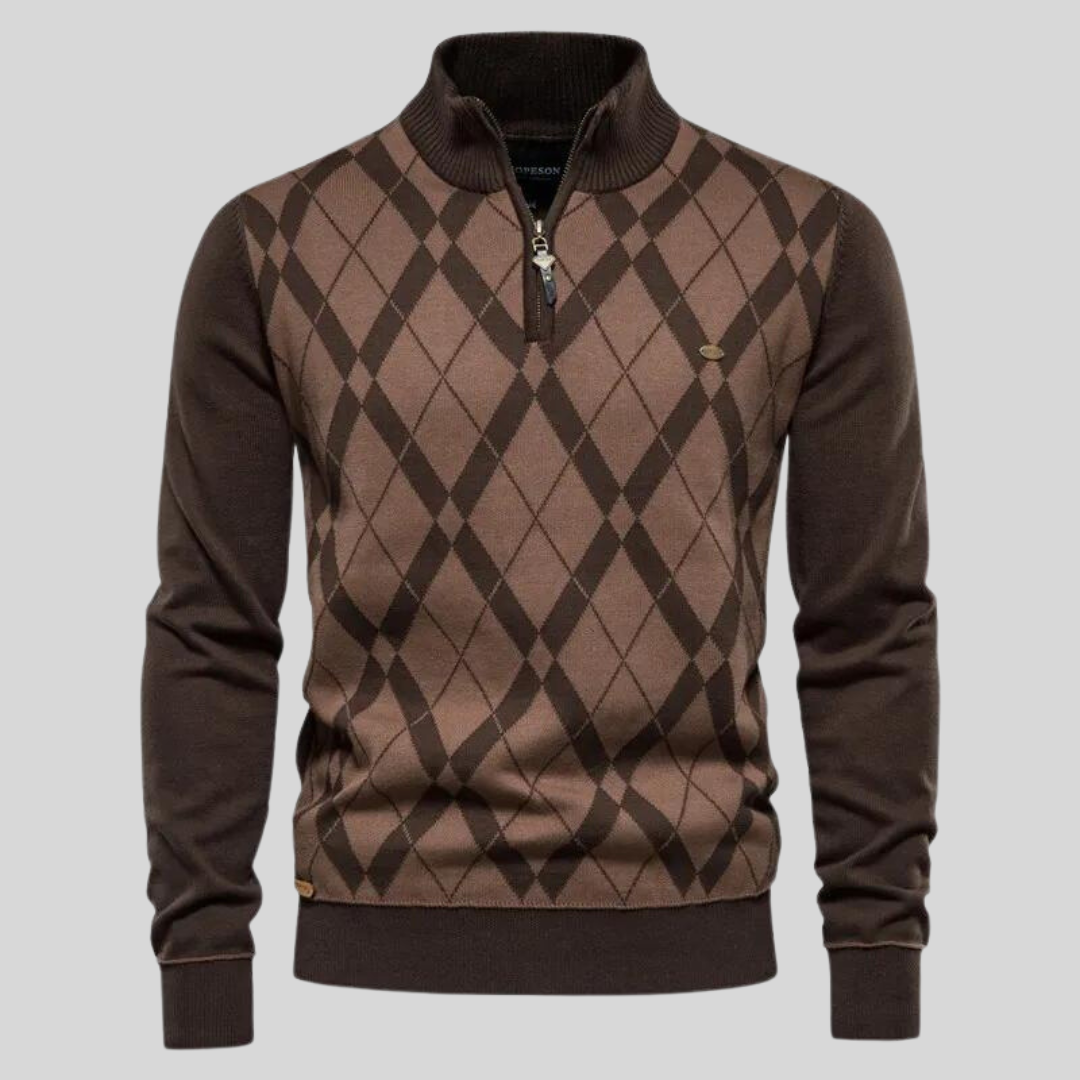 Mark | Argyle Karierter Pullover