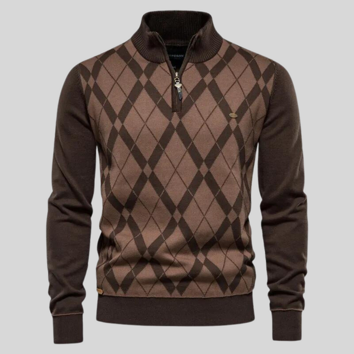 Mark | Argyle Karierter Pullover