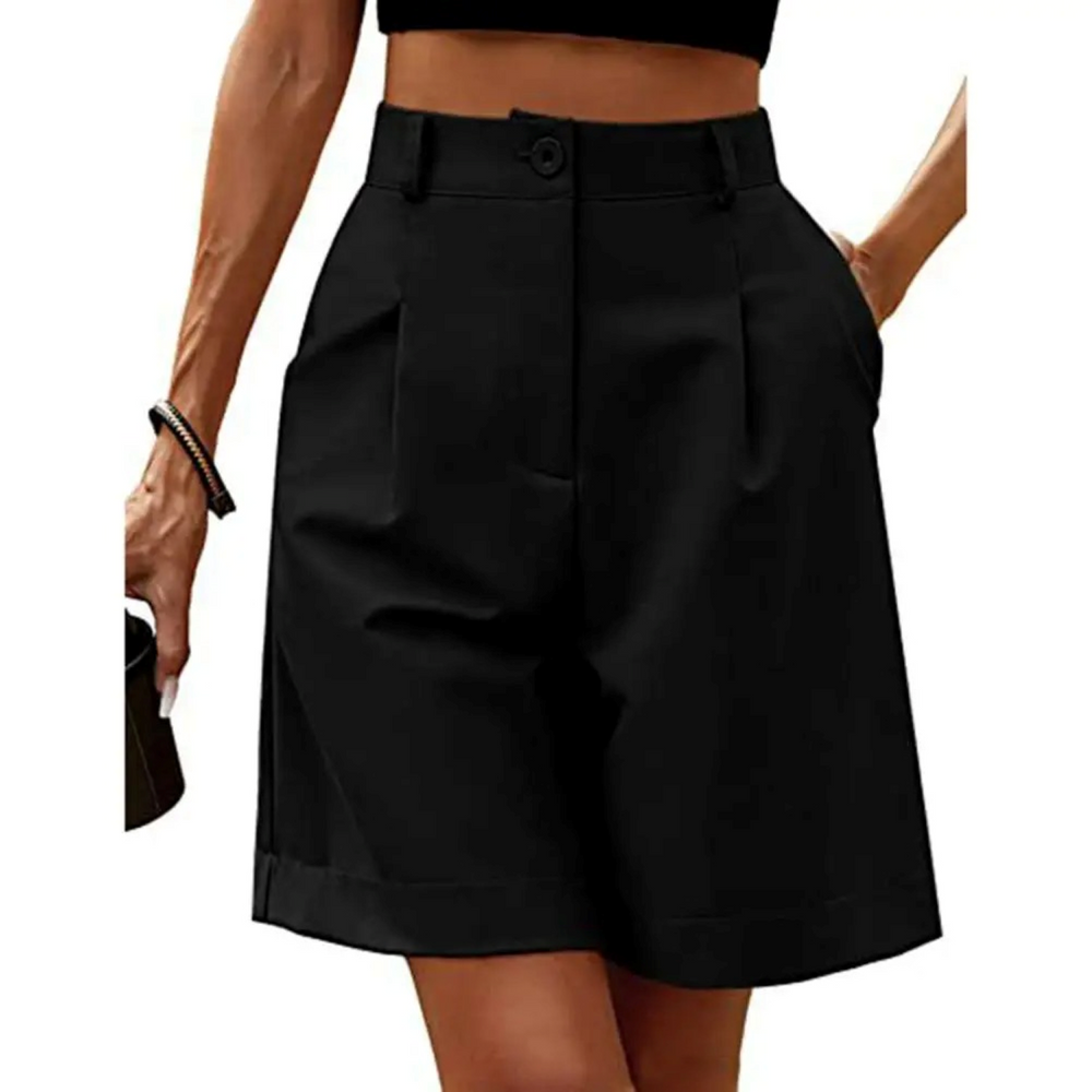 Shorts de détente de luxe – Taille haute en satin, respirant, végan