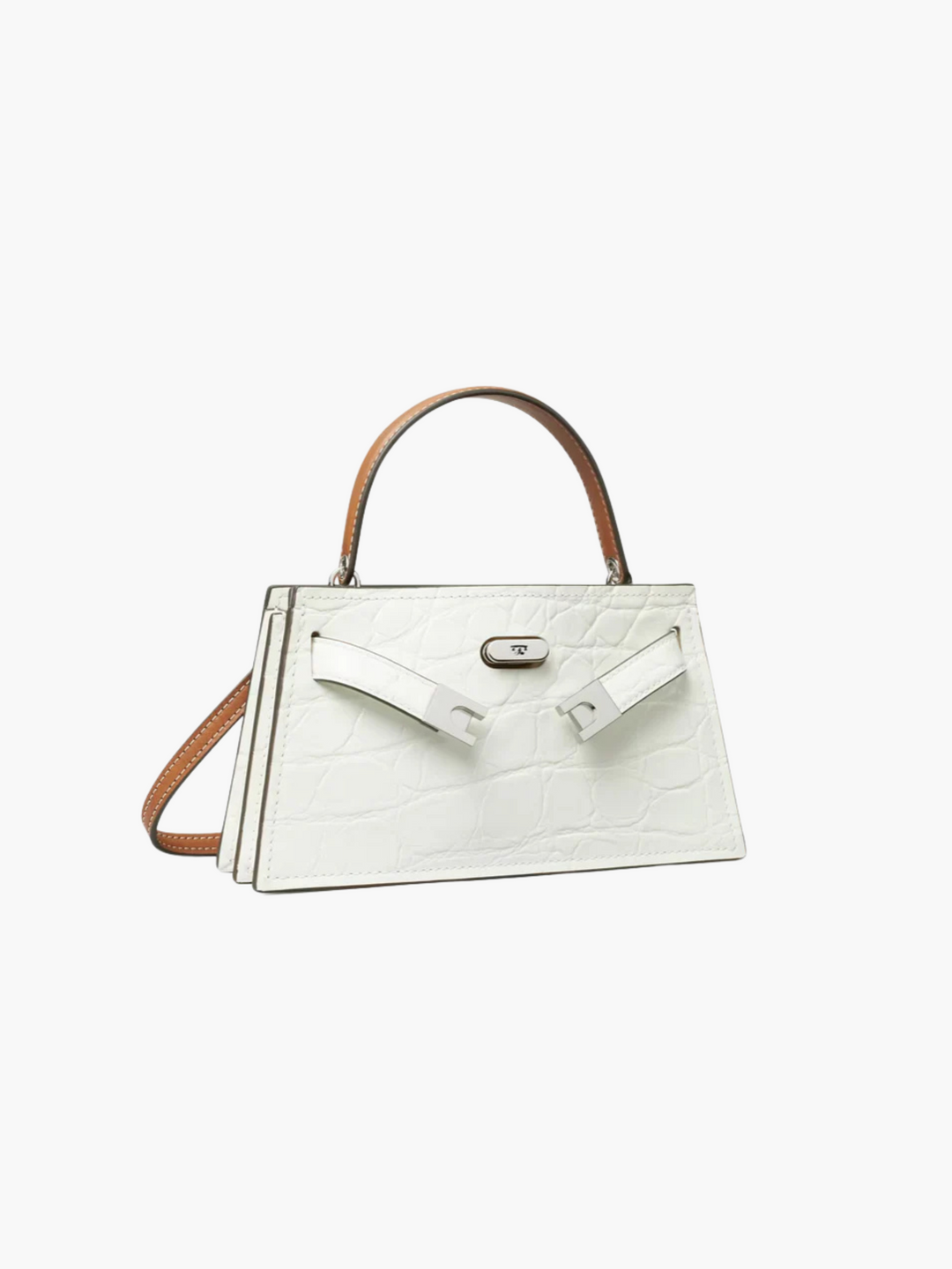 Sac en cuir vegan à embossage crocodile luxueux - Grand sac à bandoulière pour femmes
