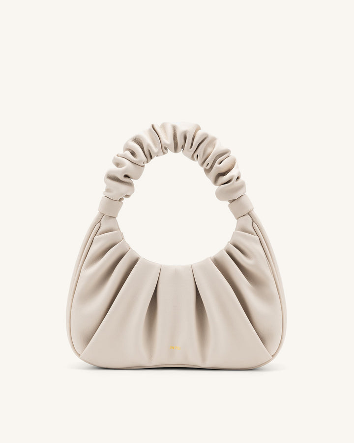 Sac à bandoulière en cuir vegan couleur ivoire