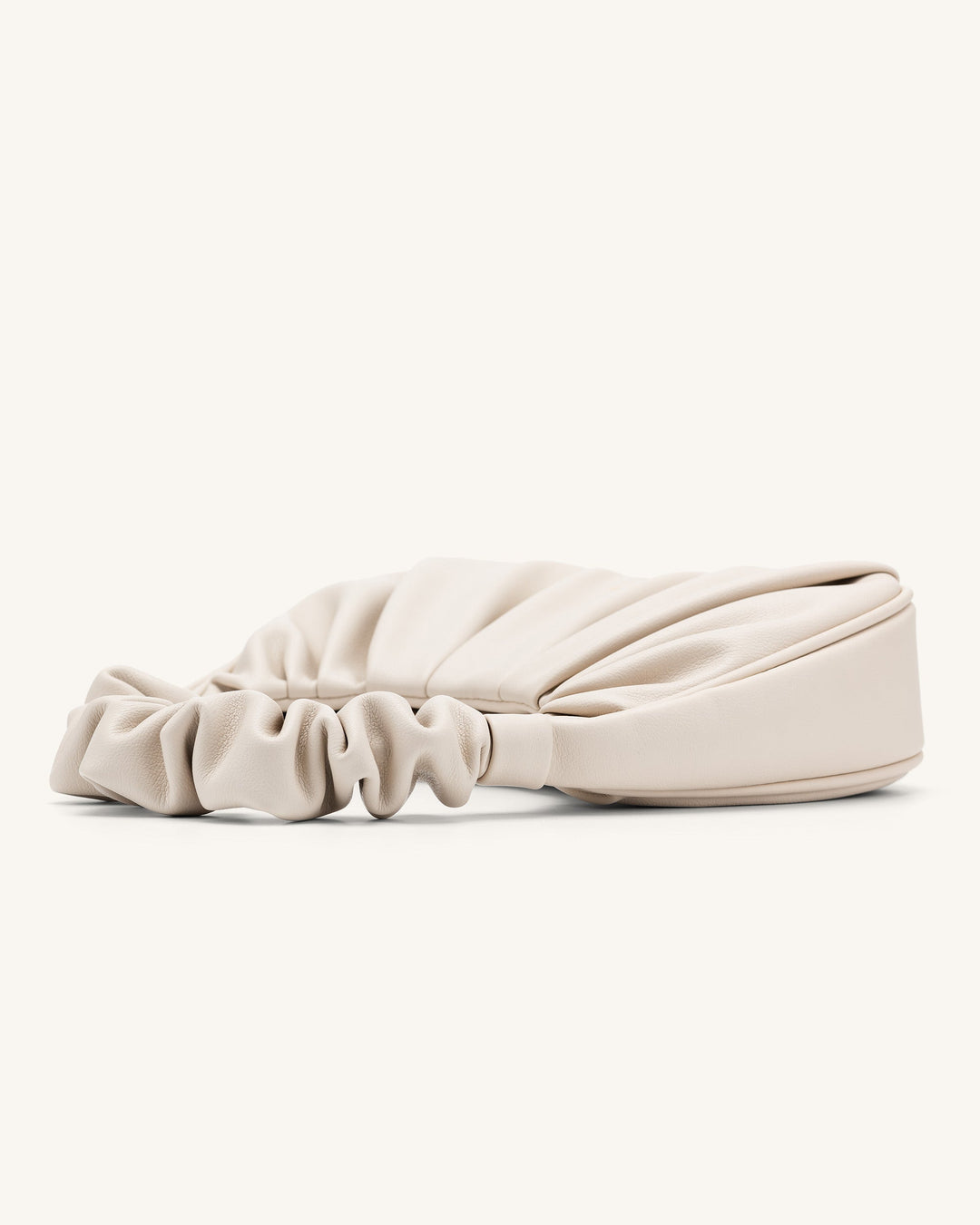 Sac à bandoulière en cuir vegan couleur ivoire