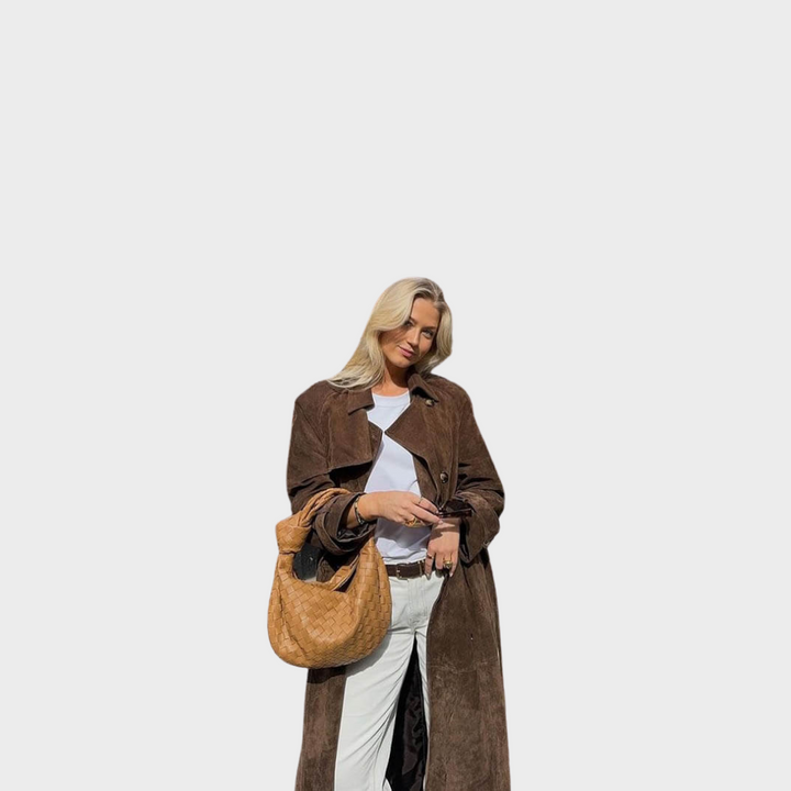 Mollene | Wildleder Trenchcoat