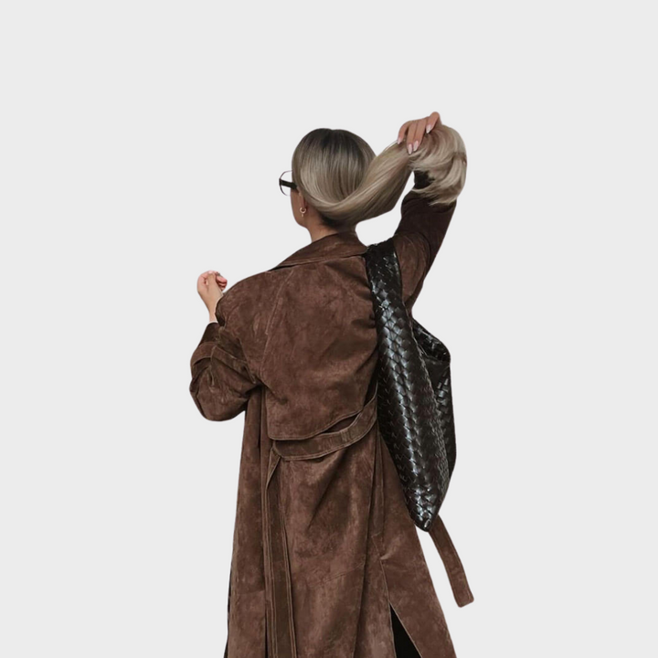 Mollene | Wildleder Trenchcoat