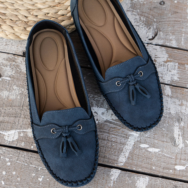 Chaussons pour femmes en cuir végan avec doublure douce – Mocassins élégants pour tous les jours