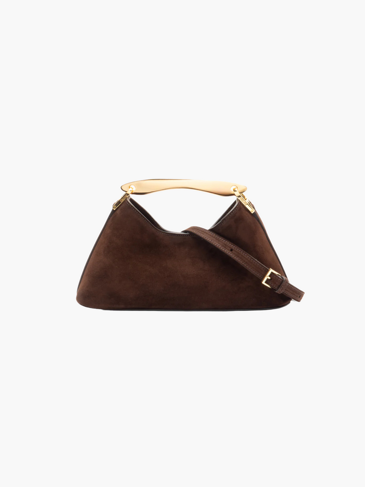 Mini-sac à main luxueux en daim vegan – Look élégant