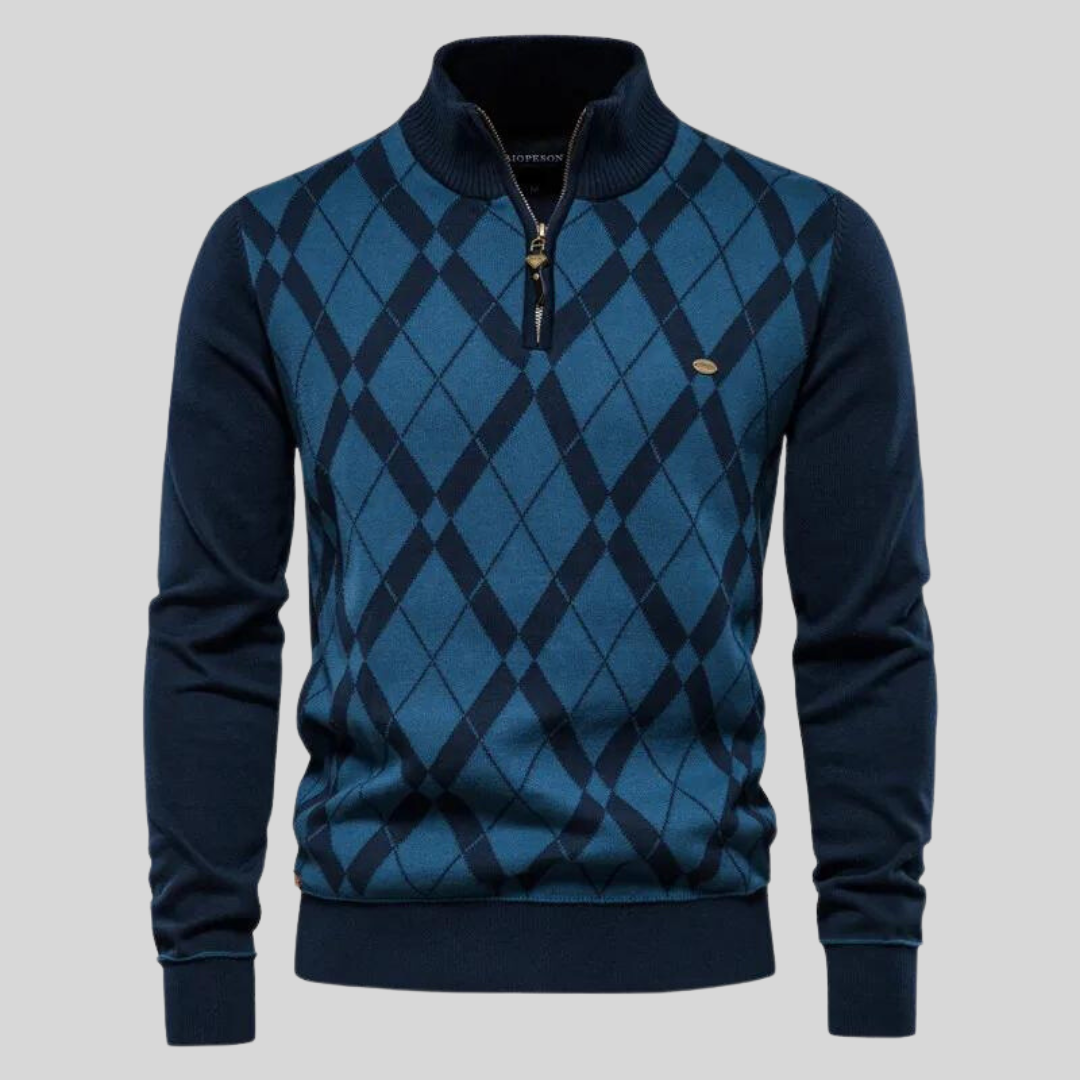 Mark | Argyle Karierter Pullover