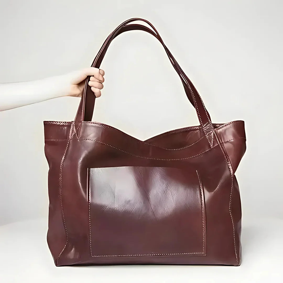 Sac à main en cuir vegan luxueux – Sac spacieux et élégant