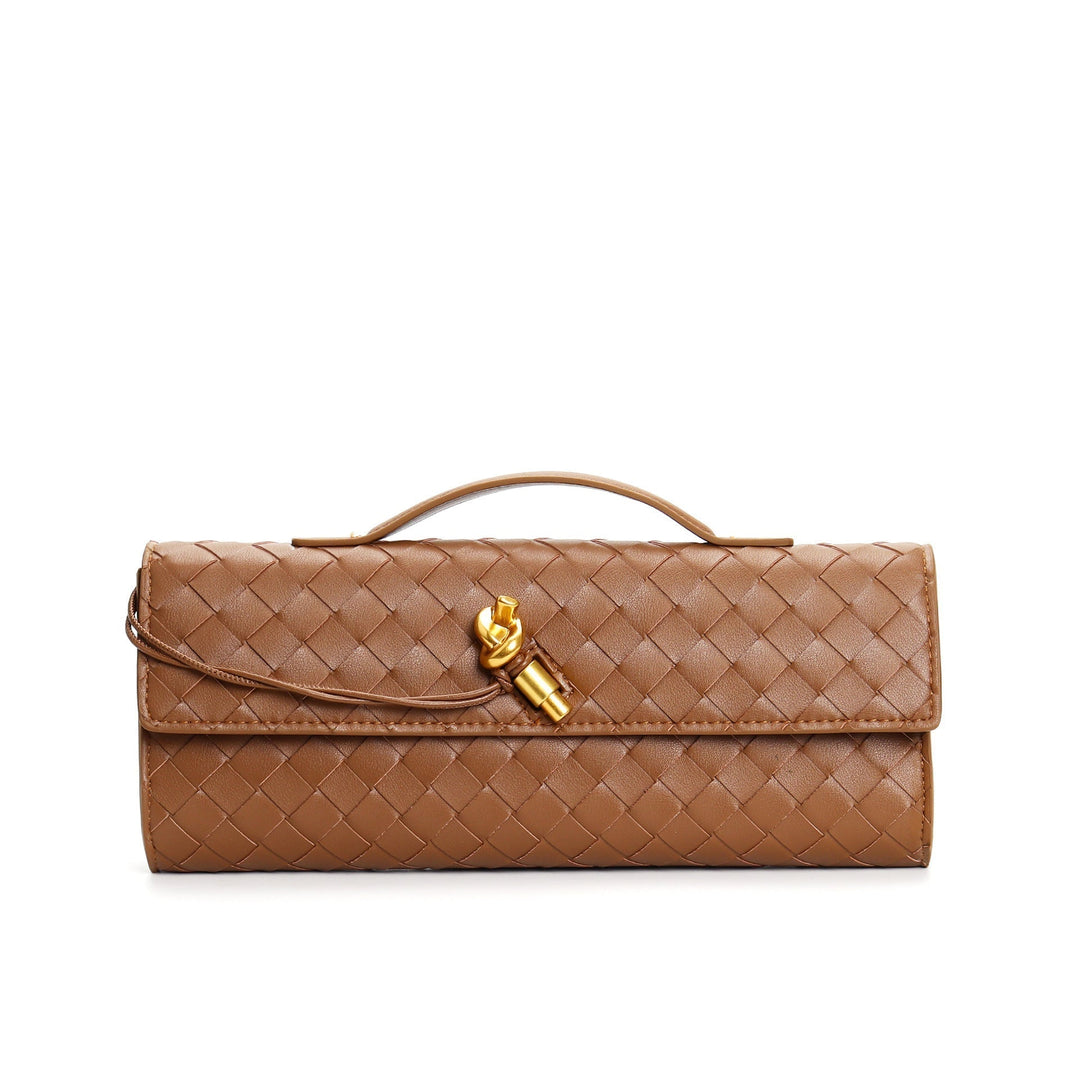 Geflochtene Damen Clutch aus Echtleder – Elegant & Vielseitig