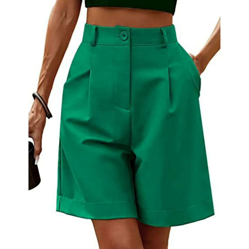 Shorts de détente de luxe – Taille haute en satin, respirant, végan