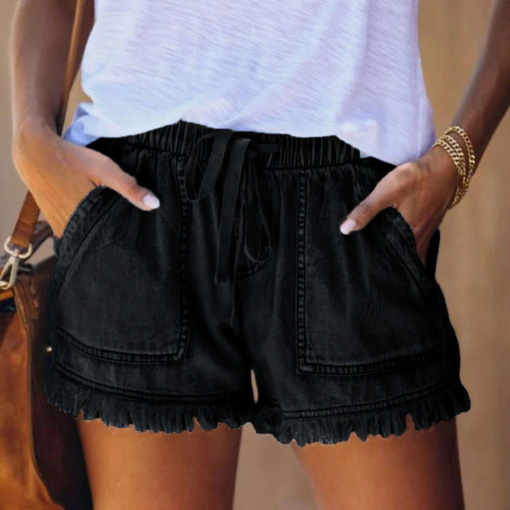 Shorts pour femmes élégantes – Pantalon d'été léger à taille haute pour femmes