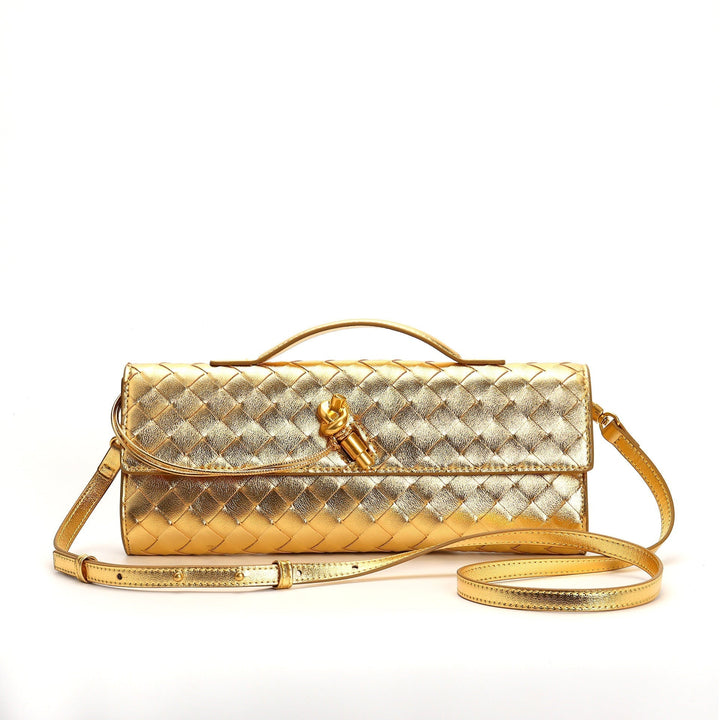 Geflochtene Damen Clutch aus Echtleder – Elegant & Vielseitig