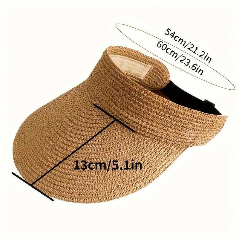 Foldable sun visor with wide brim