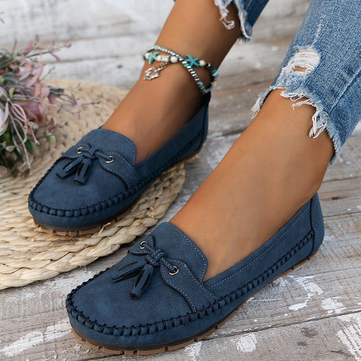 Chaussons pour femmes en cuir végan avec doublure douce – Mocassins élégants pour tous les jours