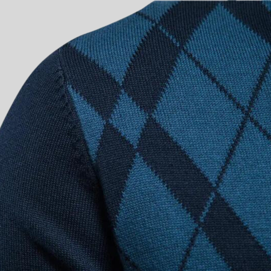 Mark | Argyle Karierter Pullover