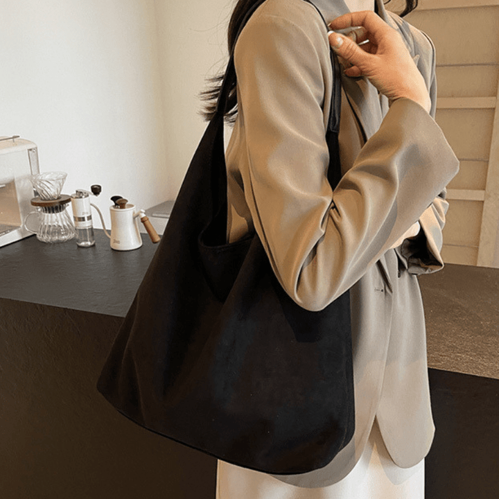 Sac de plage en cuir vegan – Grande sac d'été avec poignées en corde