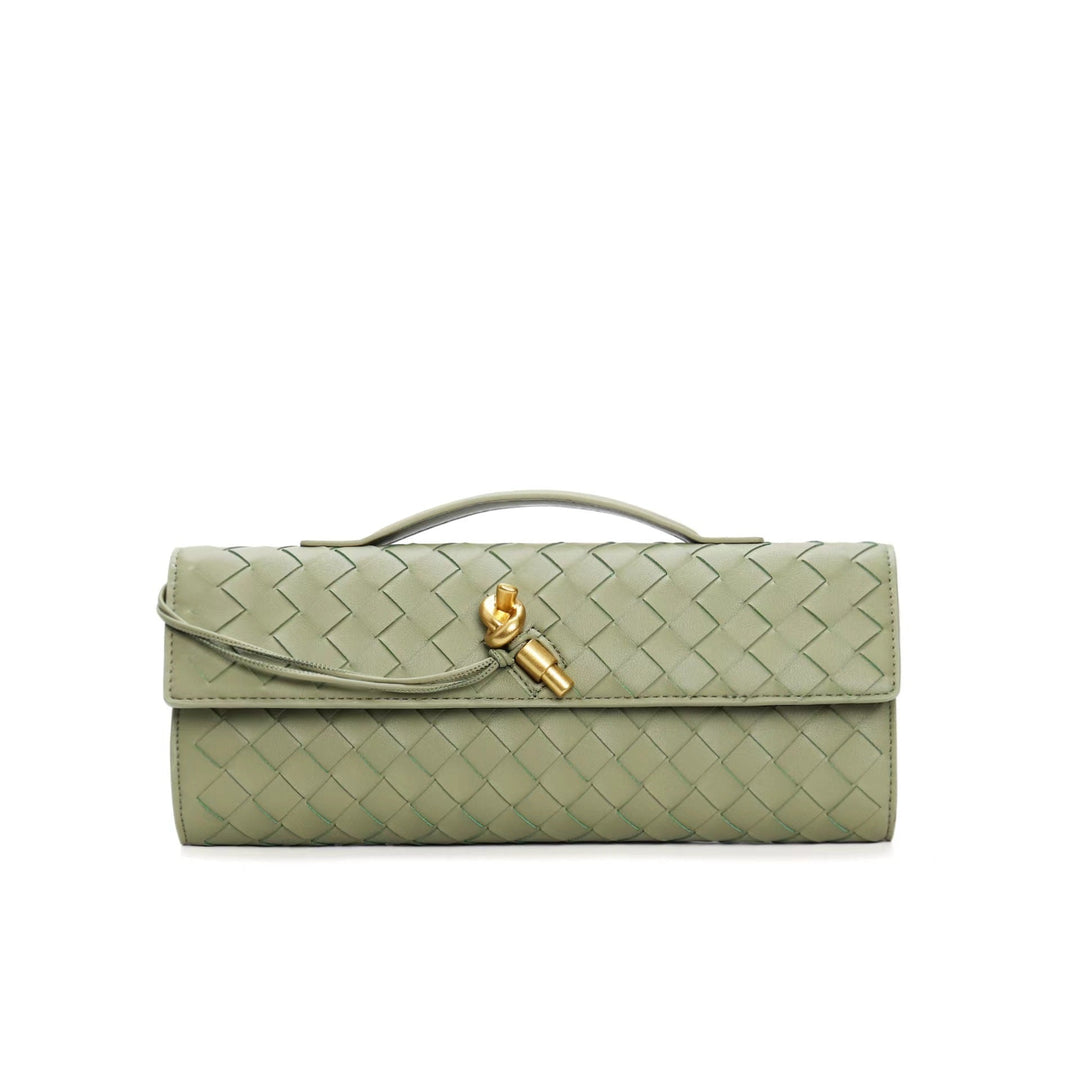 Geflochtene Damen Clutch aus Echtleder – Elegant & Vielseitig