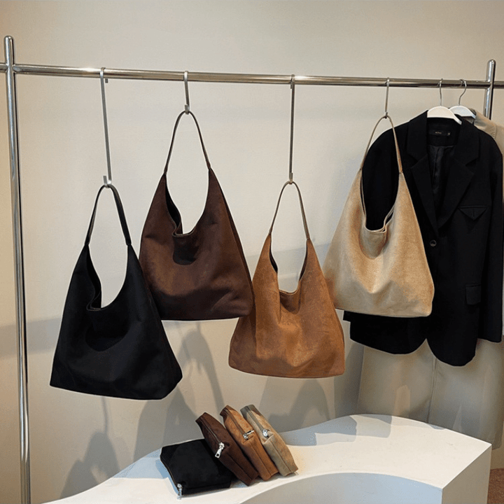Sac de plage en cuir vegan – Grande sac d'été avec poignées en corde