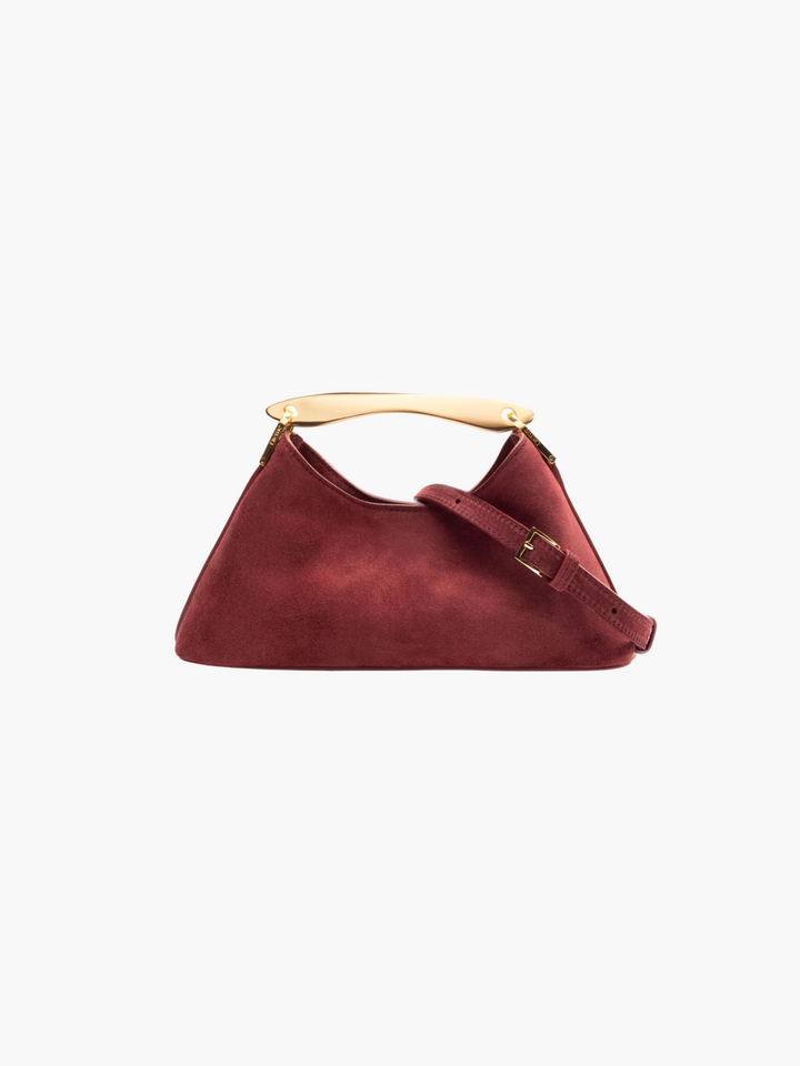 Mini-sac à main luxueux en daim vegan – Look élégant